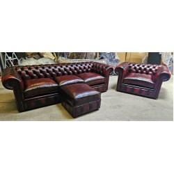 Chesterfield Fibre Fillid Oxblood